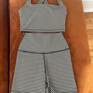 Nike Women’s Gingham Sports Bra and Shorts